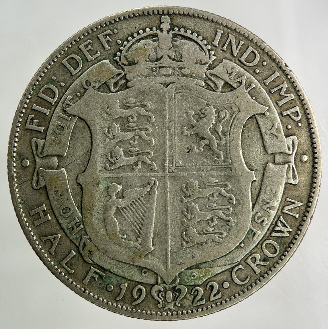 1922 George V Half - Crown Silver Coin | Fine Collectable Grade