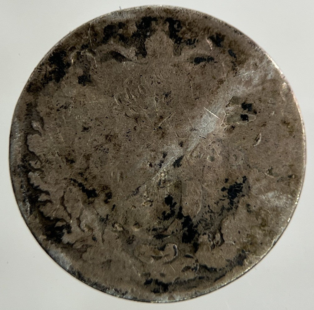 British Victoria Threepence Silver Coin | Worn Grade