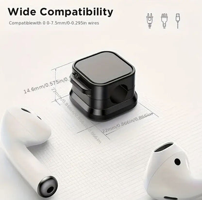 2 x Magnetic Charger Cable Holders Phone Tablet iPad iPhone Samsung - UK Stock