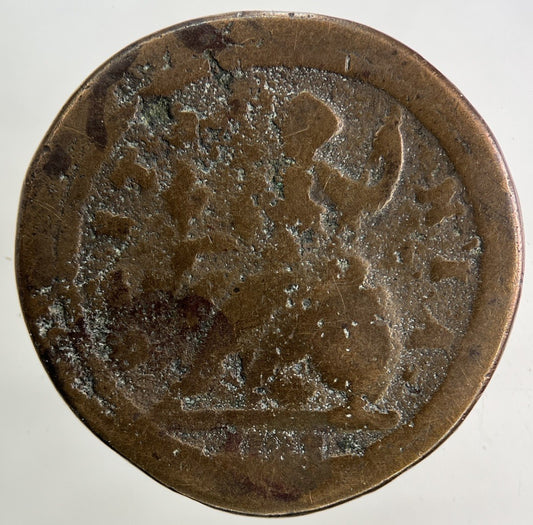 1723 George I 1st Half - Penny Coin | Fair Grade