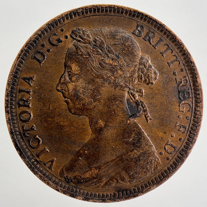 1889 Victoria Half - Penny Coin | British Coin | Fine Collectable Grade