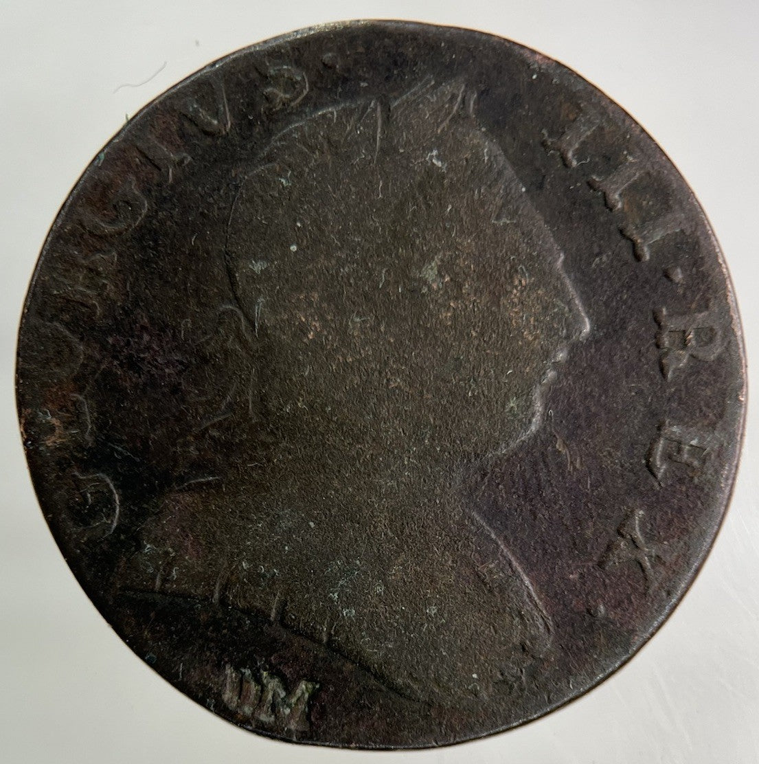 1775 Stamped George III 3rd Half - Penny Coin | Collectable Grade