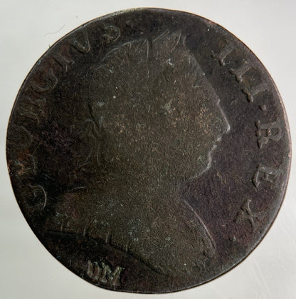 1775 Stamped George III 3rd Half - Penny Coin | Collectable Grade