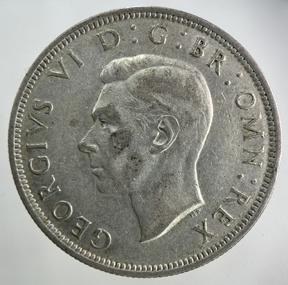 1940 George VI Half - Crown Silver Coin | Fine Collectable Grade
