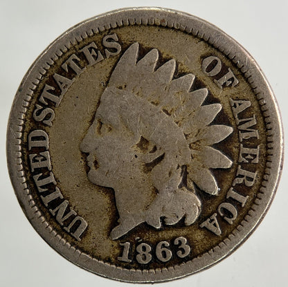 1863 US USA One Cent Coin | Collectable Grade
