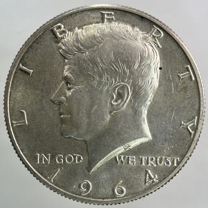 1964 US USA Kennedy Half Dollar Silver Coin | Very High Grade