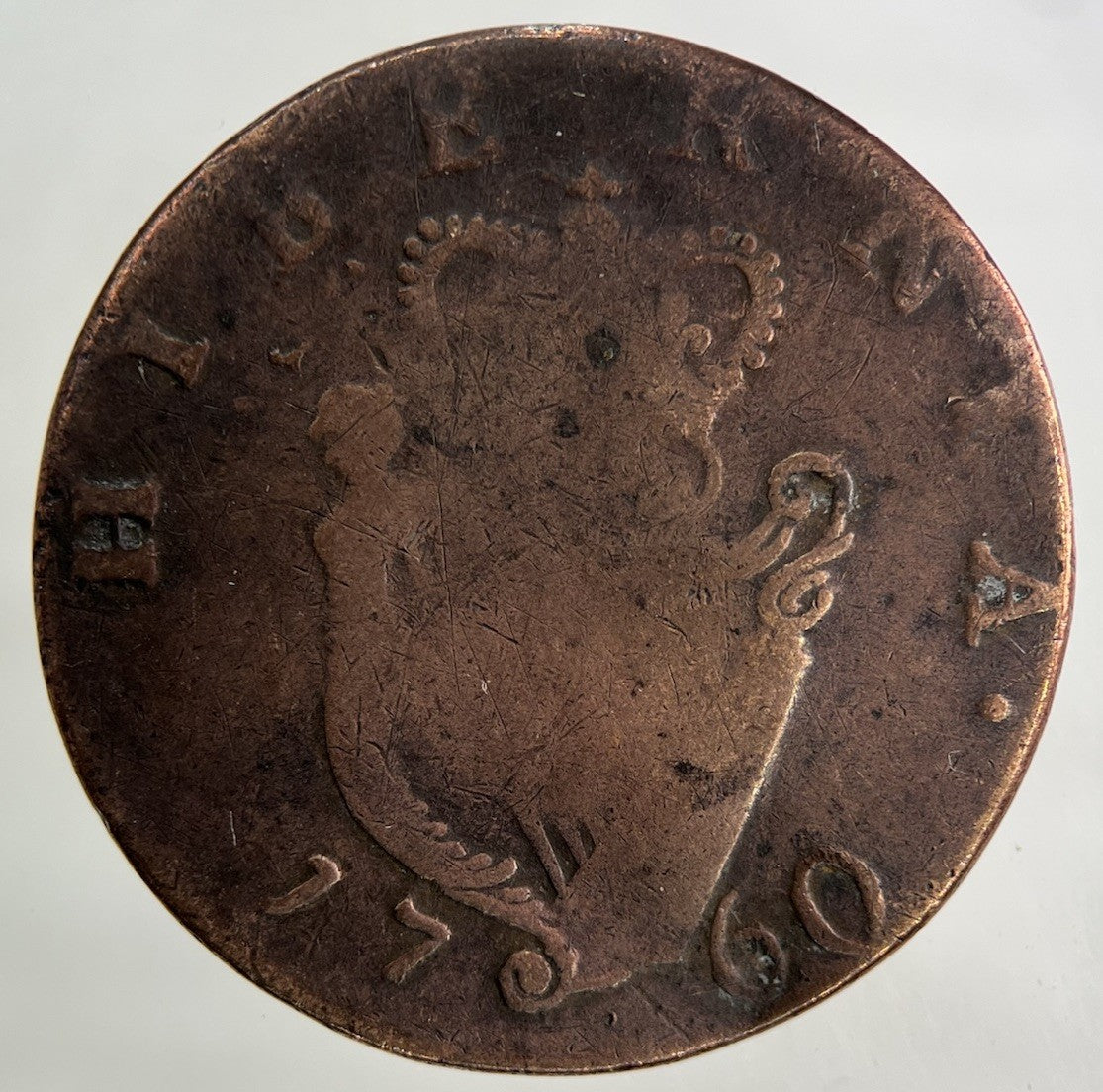 1760 Irish Evasion Half - Penny Coin | Collectable Grade