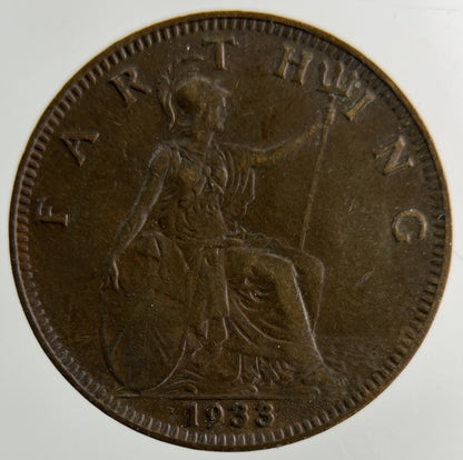 1933 George V Farthing Coin | Collectable Grade