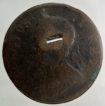 1743 George II 2nd Half - Penny Coin | Collectable Grade