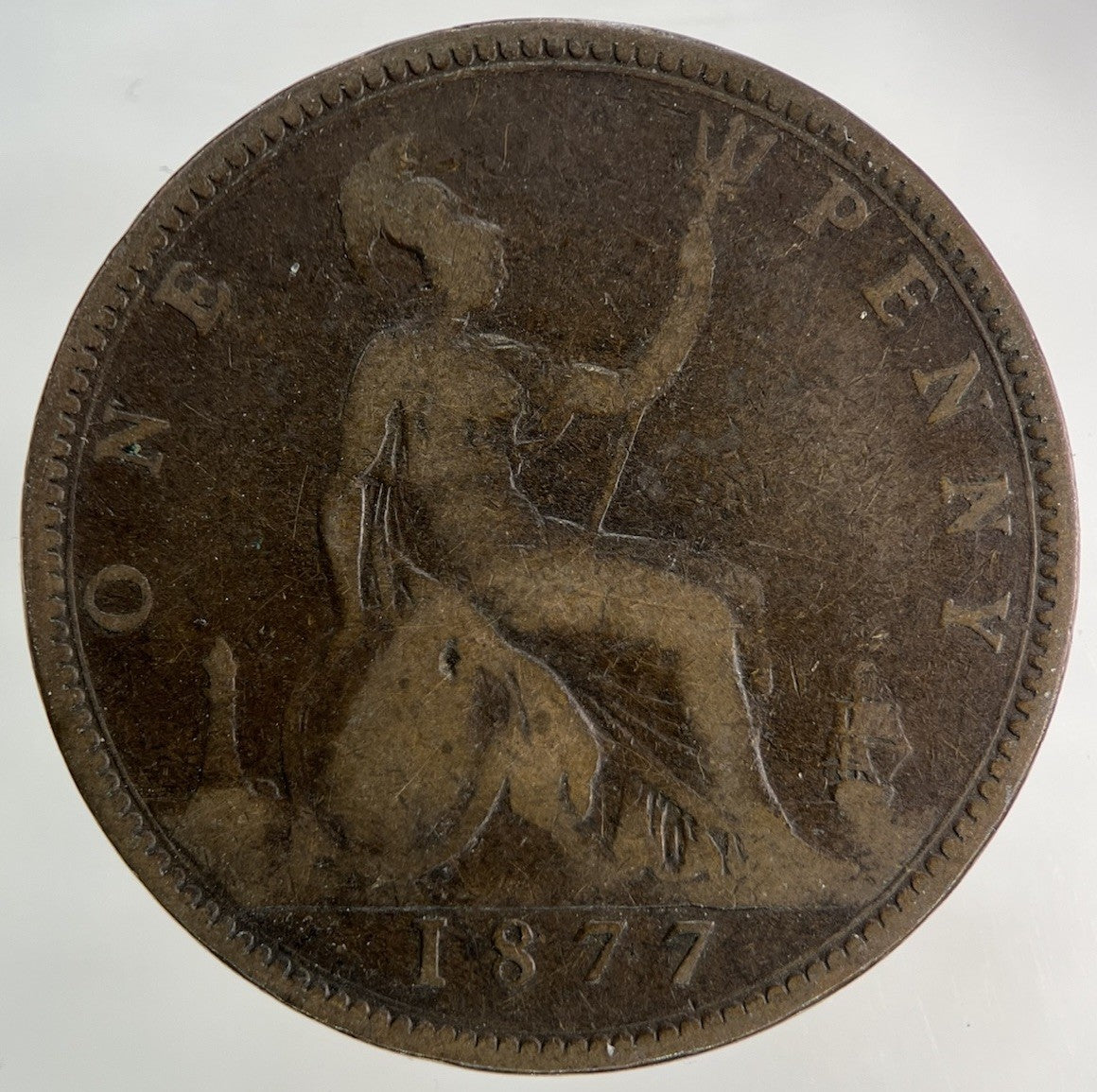 1877 Victoria One Penny Coin | Collectable Grade
