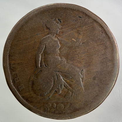 British George IV One Penny Coin | Fair Grade