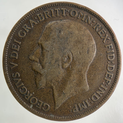 1917 George V One Penny Coin | Collectable Grade