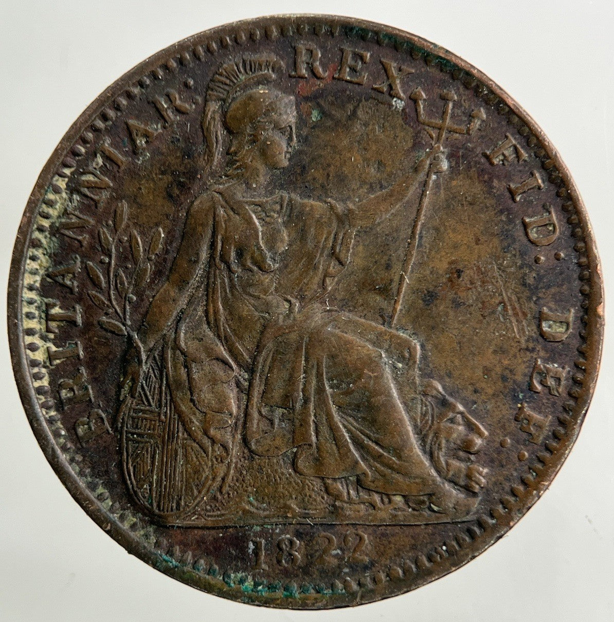 1822 George IV Farthing Coin | Very Fine Grade
