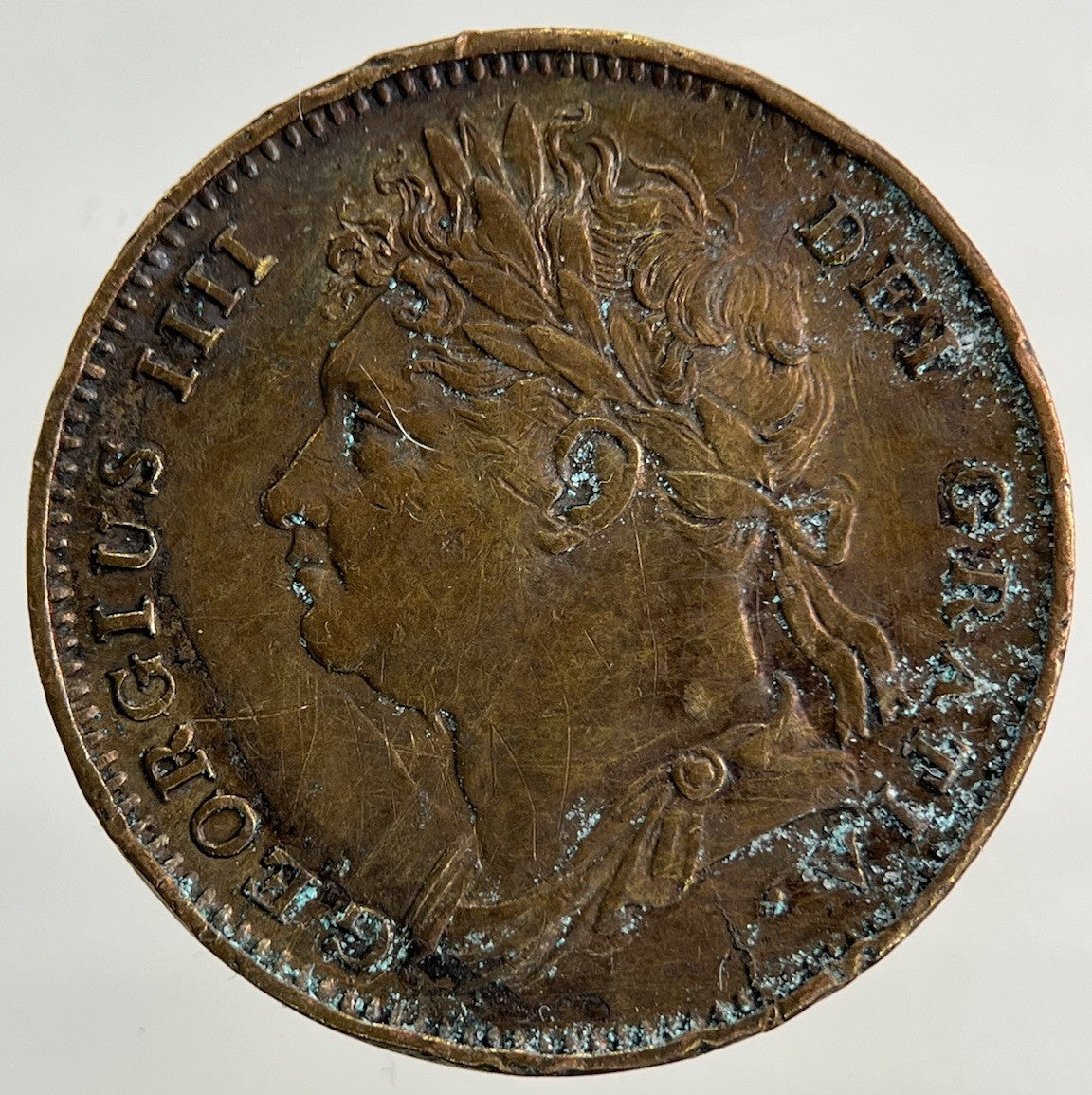 1825 George IV Farthing Coin | Fine Collectable Grade