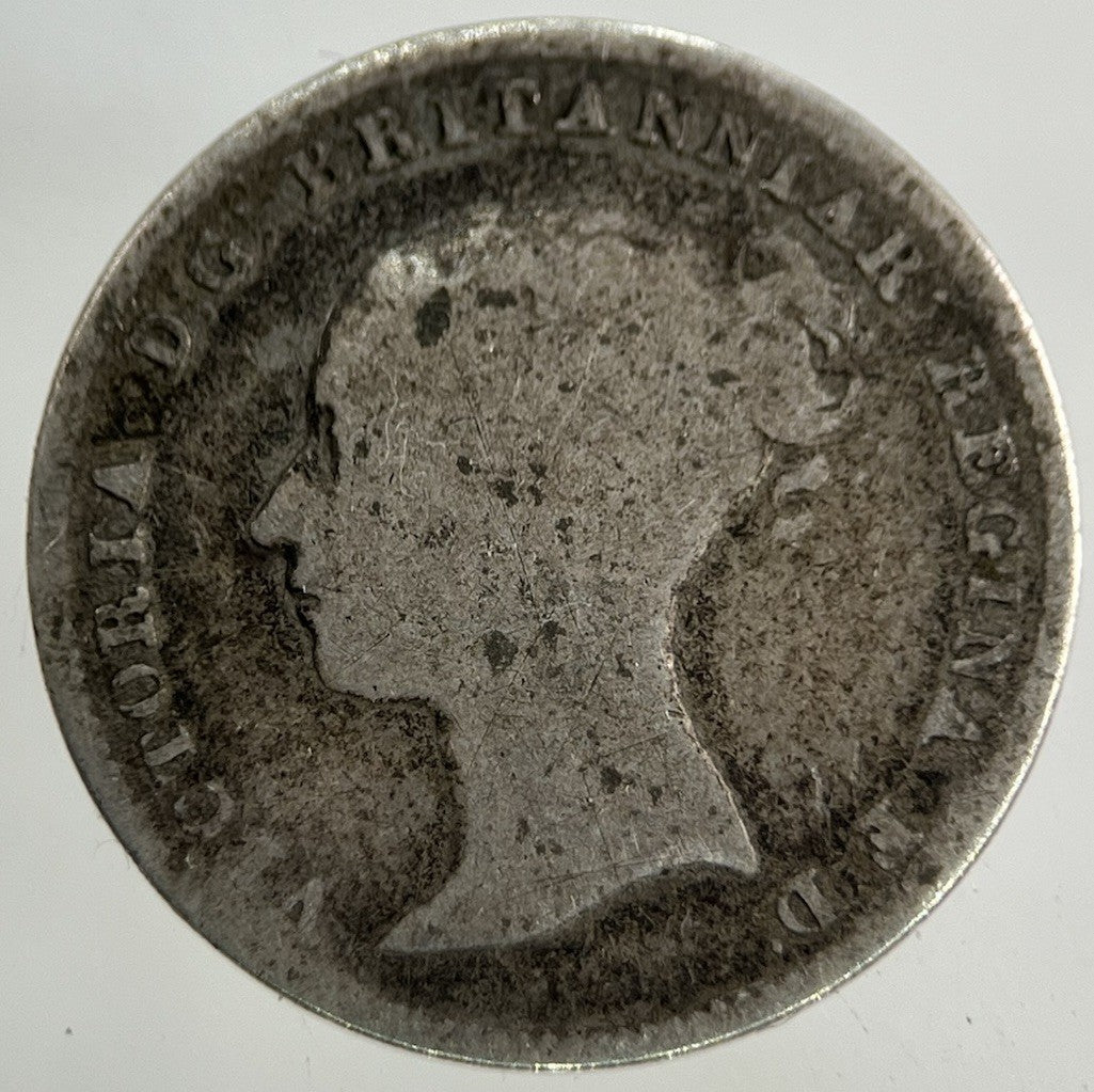 British Victoria Threepence Silver Coin | Fair Grade