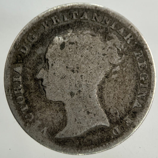 British Victoria Threepence Silver Coin | Fair Grade