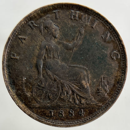 1884 Victoria Farthing Coin | Fine Collectable Grade