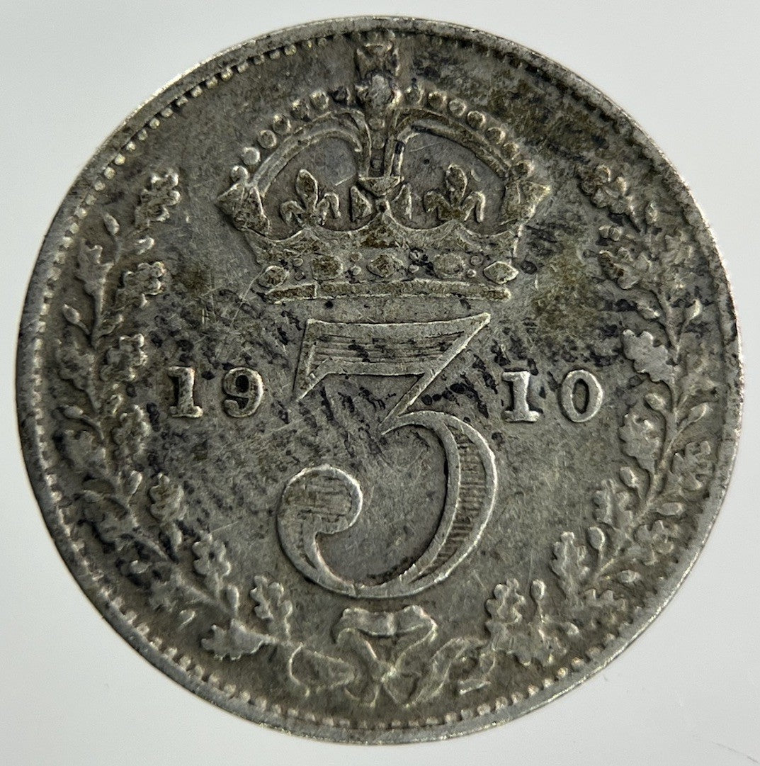1910 Edward VII Threepence Silver Coin | Collectable Grade