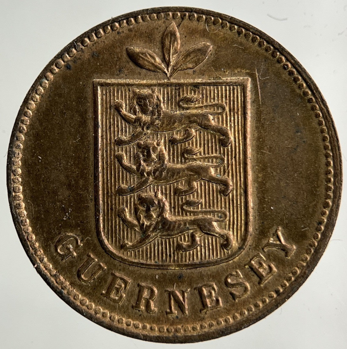 1899 Guernsey 1 Double Coin | Very Fine Grade
