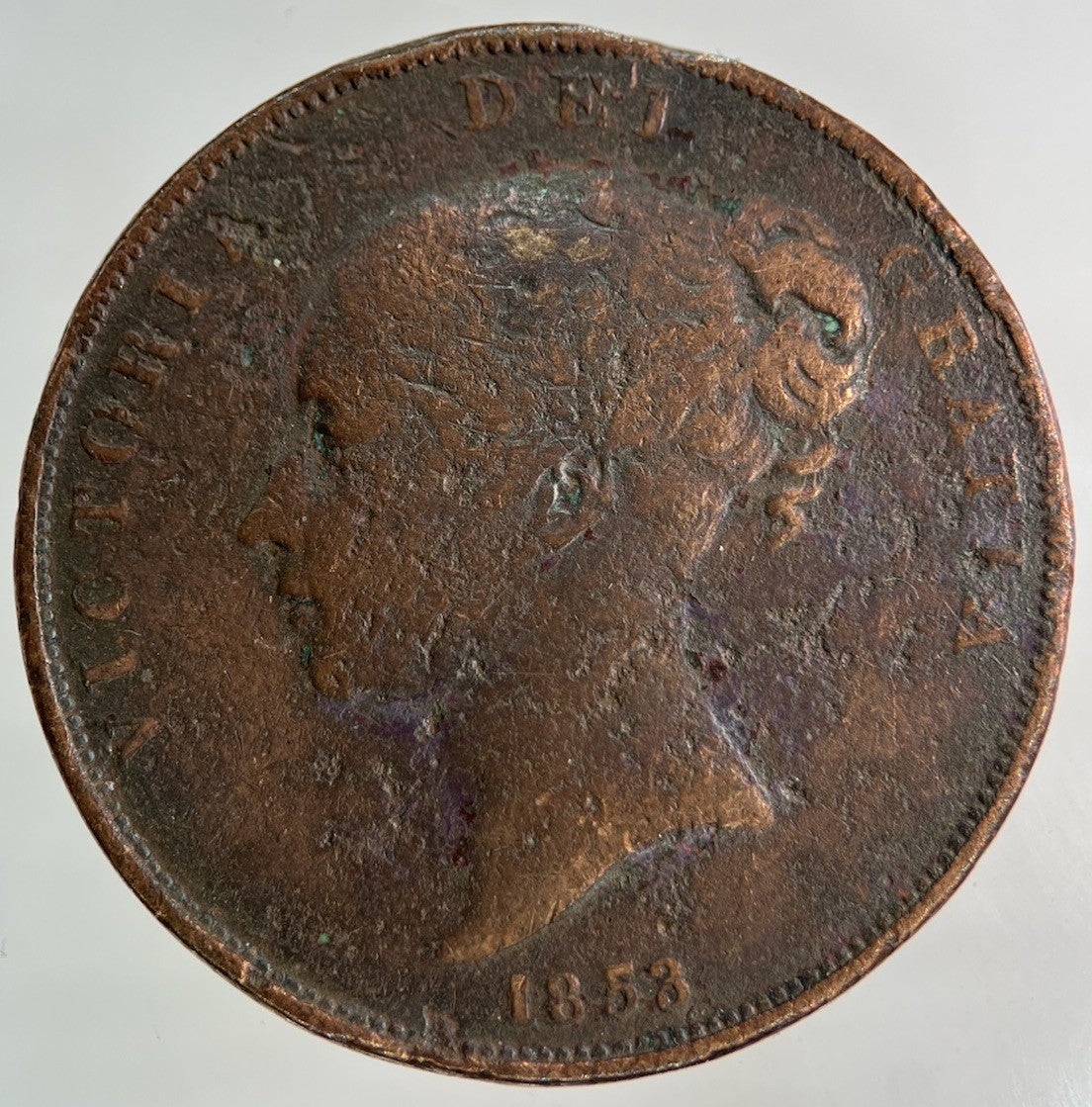 1853 Victoria One Penny Coin | Collectable Grade