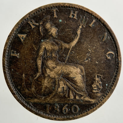 1860 Victoria Farthing Coin | Collectable Grade