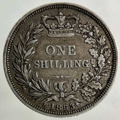 1853 Victoria Shilling Silver Coin | Very High Grade