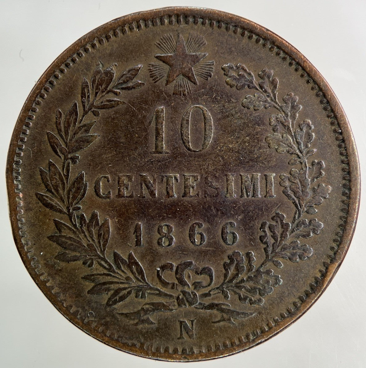 1866 Italy 10 Centesimi Coin | Collectable Grade