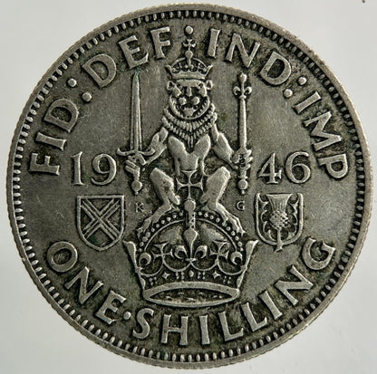 1946 George VI Shilling Silver Coin | Fine Collectable Grade