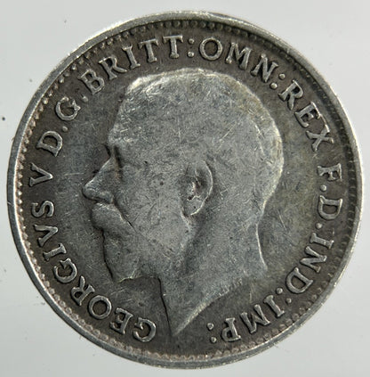 1918 George V Threepence Silver Coin | Fine Collectable Grade