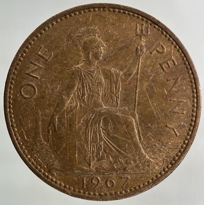 1967 Elizabeth II 2nd One Penny Coin | Collectable Grade