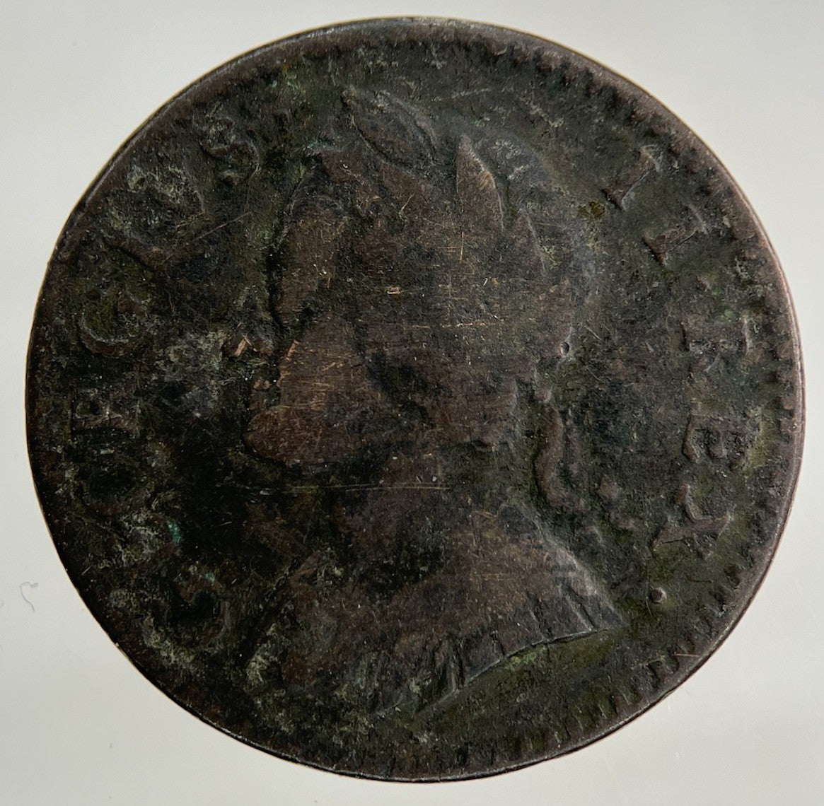 1754 George II 2nd Farthing Coin | Collectable Grade