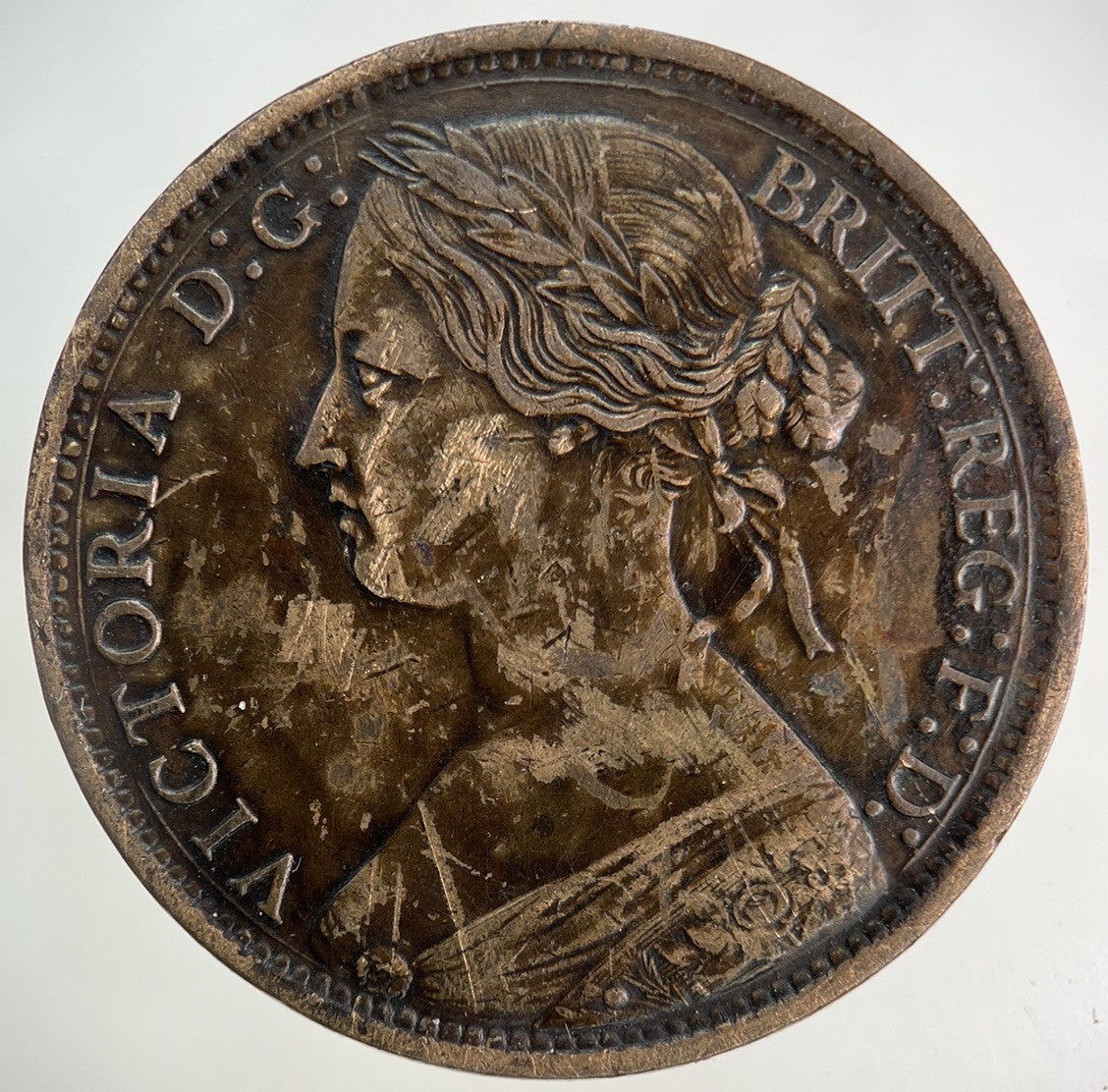 1861 Victoria One Penny Coin | Very High Grade