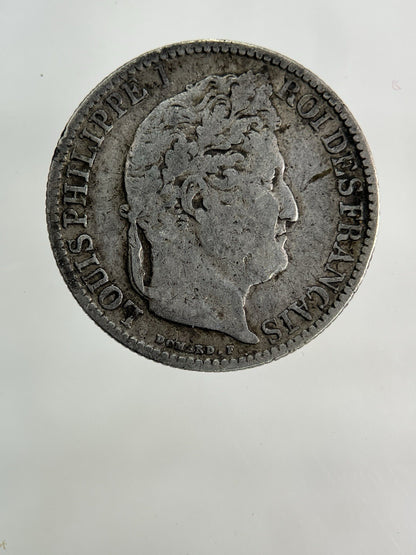 1847 France 50 Centimes Silver Coin | Fine Collectable Grade
