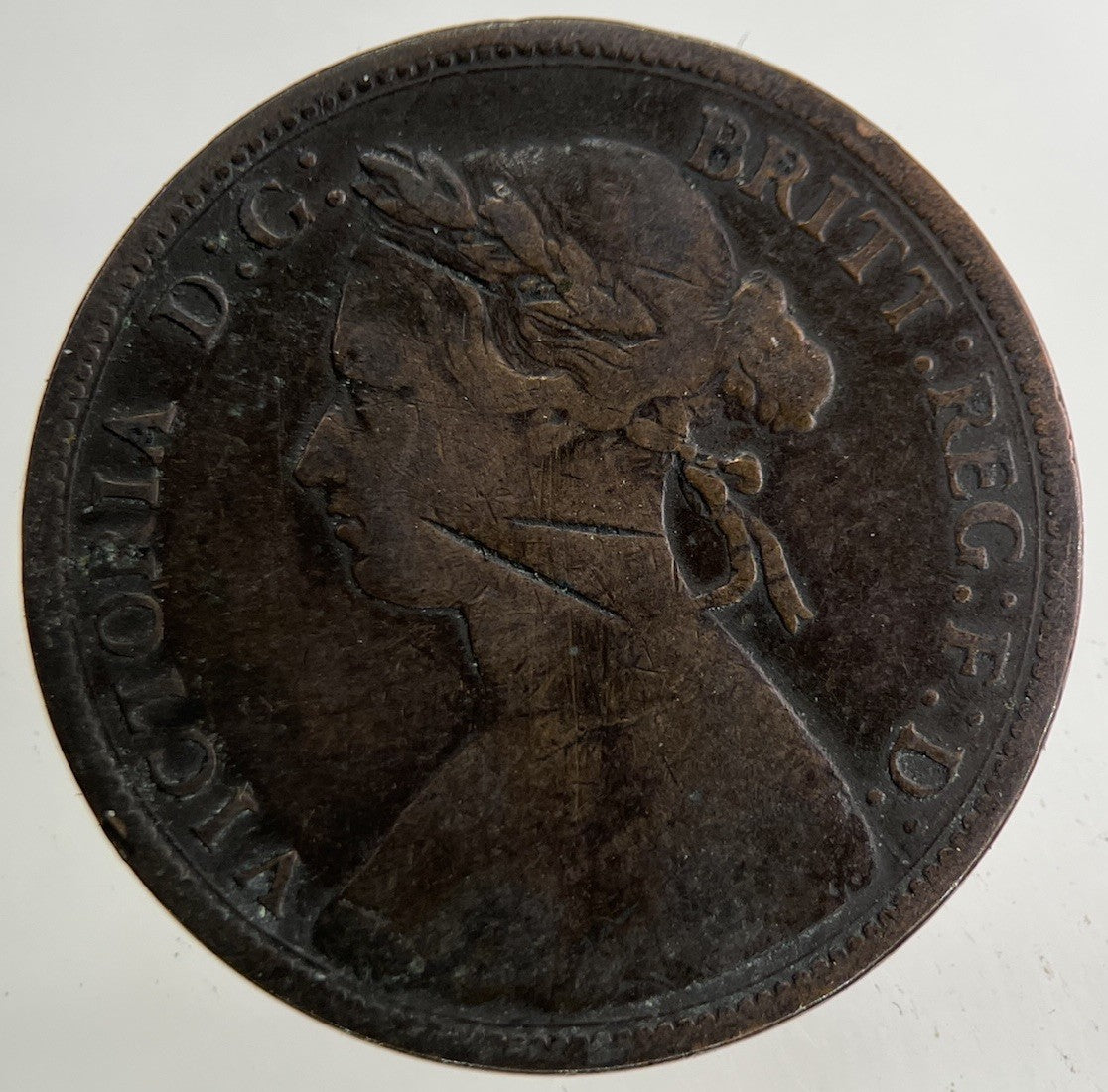 1876 - H Victoria Half - Penny Coin | Collectable Grade