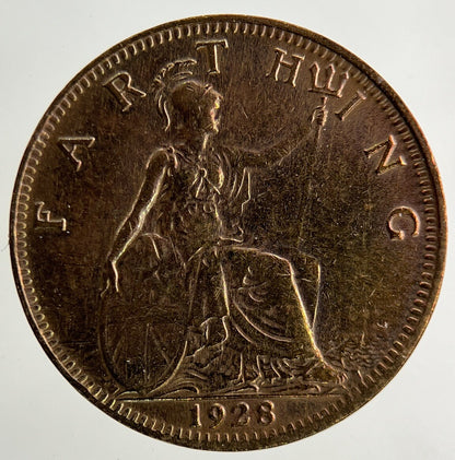1928 George V Farthing Coin | Fine Collectable Grade