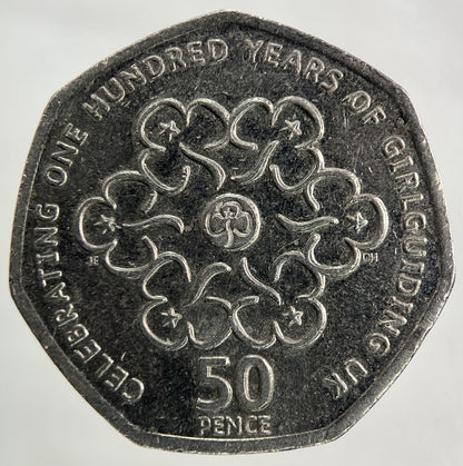 2010 100 Years Of Girl - Guiding 50p Fifty - Pence Coin | Collectable Grade