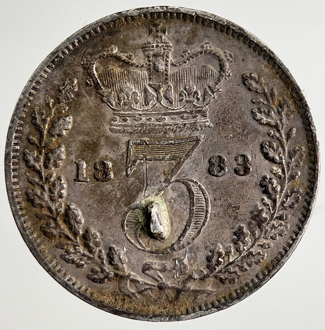 1883 Victoria Threepence Silver Coin | Very High Grade