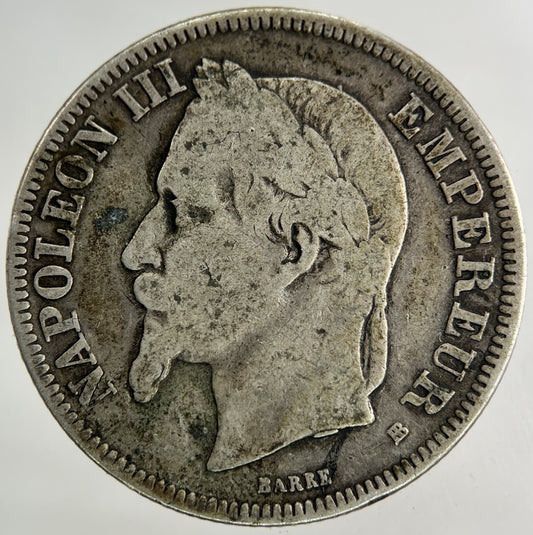 1869 France 2 Francs Silver Coin | Collectable Grade