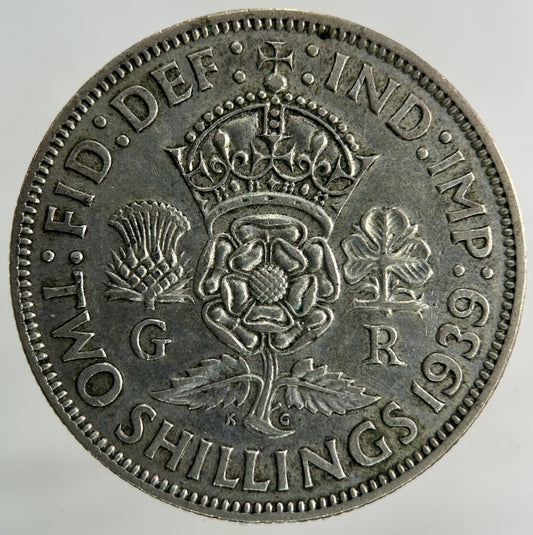 1939 George VI Florin Silver Coin | Fine Collectable Grade