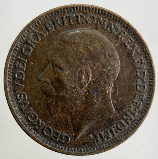 1926 George V Farthing Coin | Fine Collectable Grade