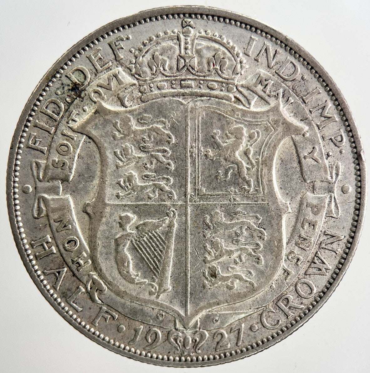 1927 George V Half - Crown Silver Coin | Very High Grade | a6425