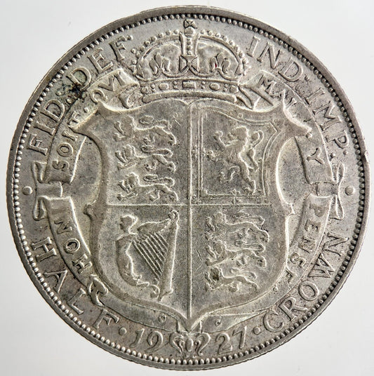 1927 George V Half - Crown Silver Coin | Very High Grade | a6425