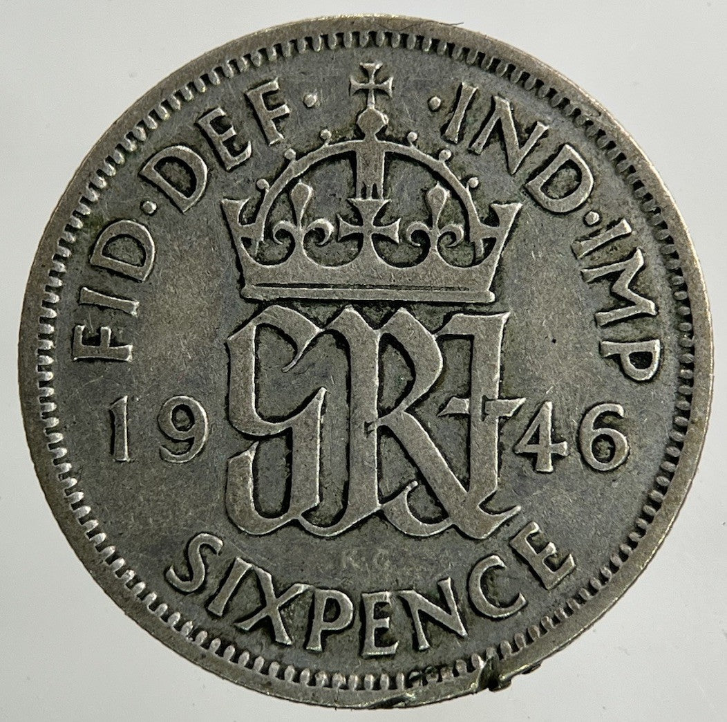 1946 George VI Sixpence Silver Coin | Collectable Grade