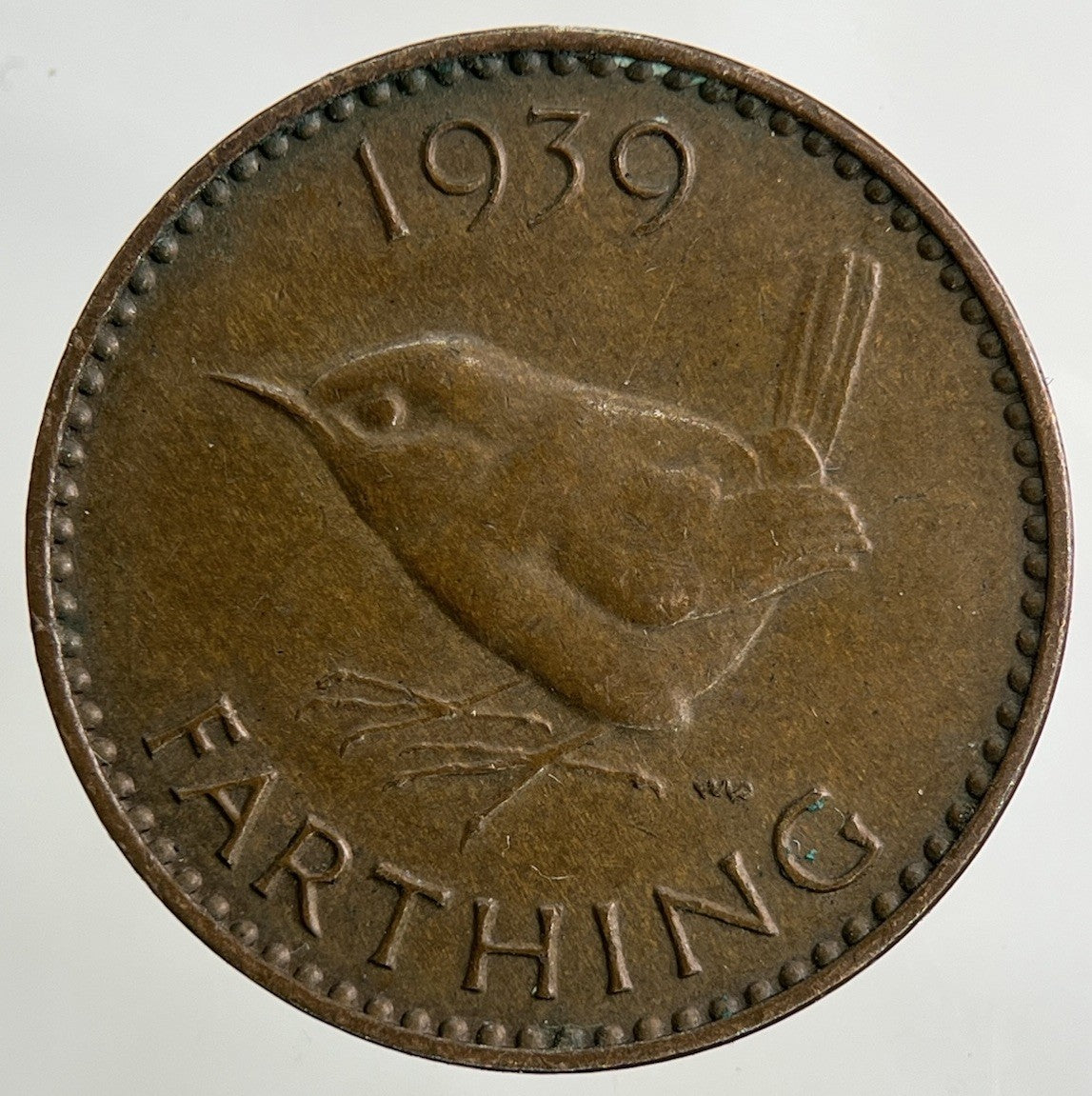 1939 George VI Wren Farthing Coin | Fine Collectable Grade