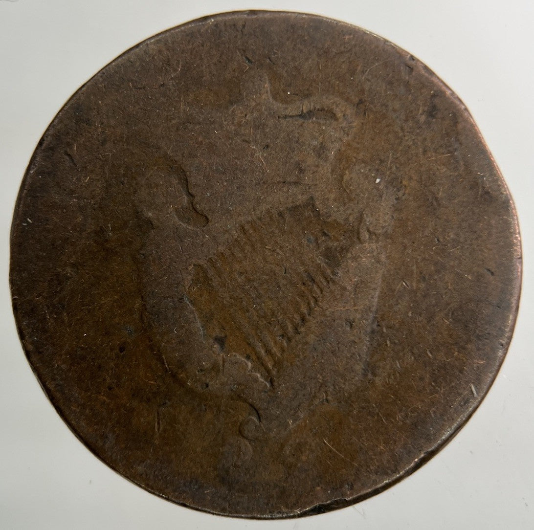 1822 Irish Ireland Half - Penny Coin | Fair Grade