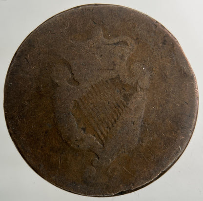 1822 Irish Ireland Half - Penny Coin | Fair Grade