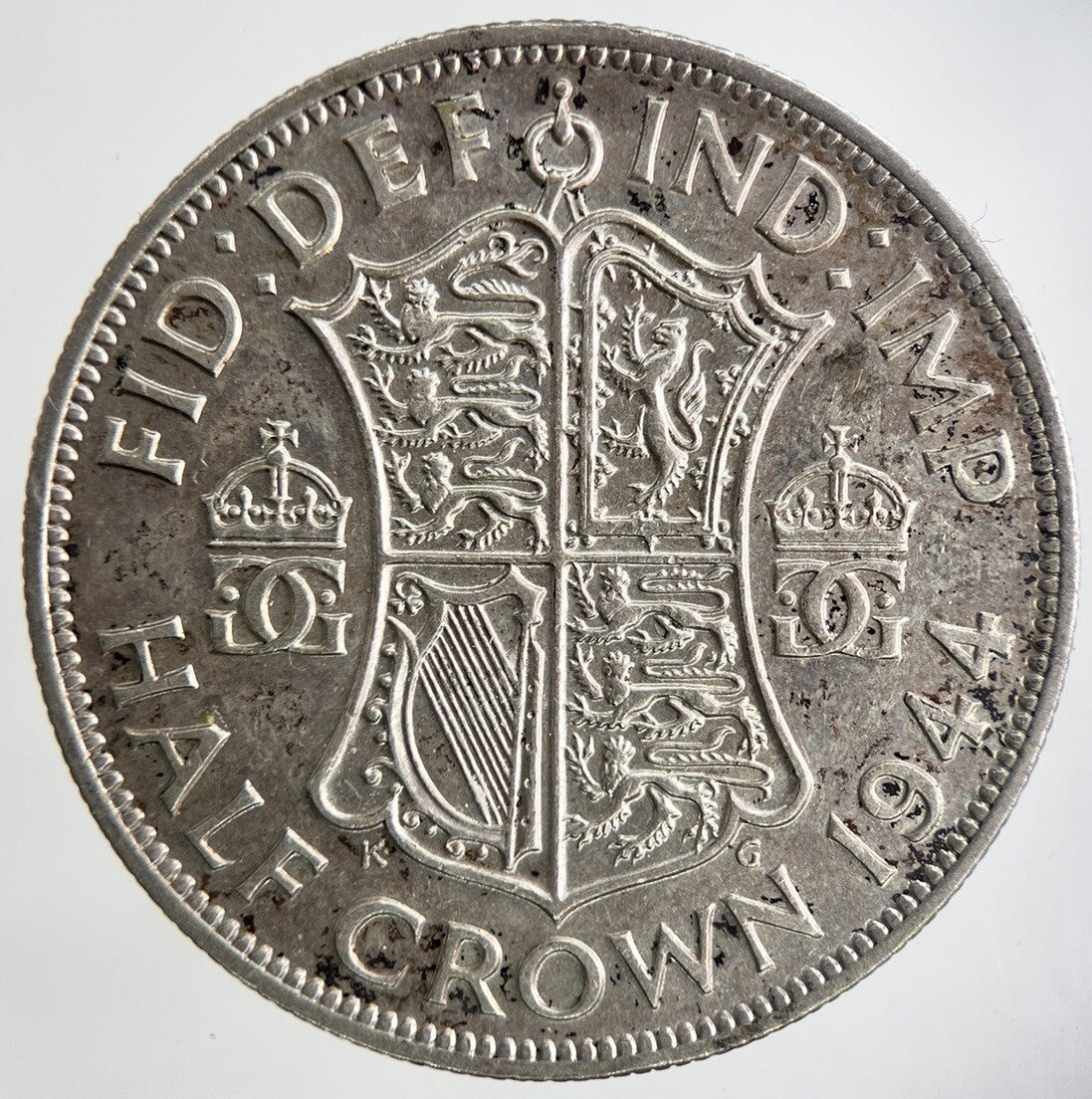 1944 George VI Half - Crown Silver Coin | Fine Collectable Grade | a6973