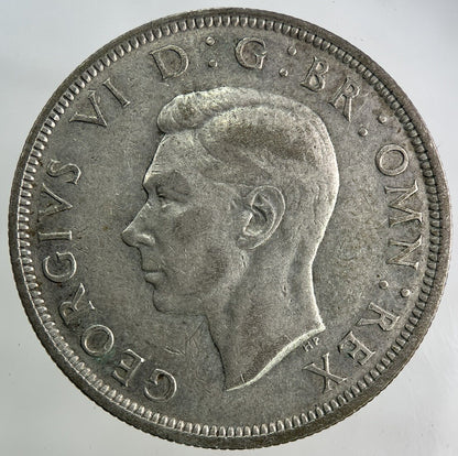 1943 George VI Half - Crown Silver Coin | Fine Collectable Grade