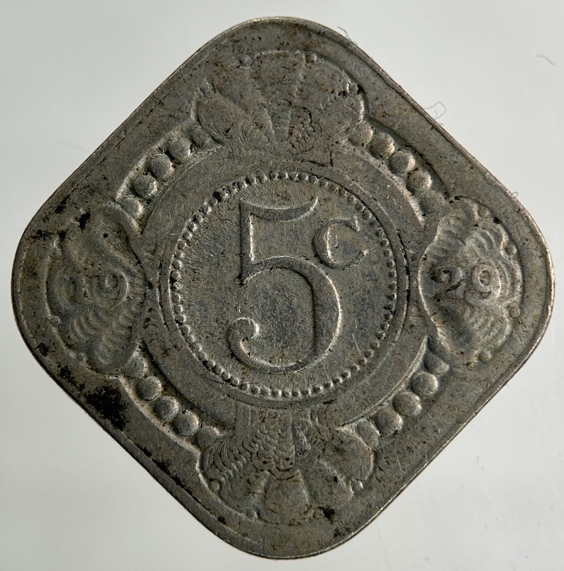 1929 Netherlands 5 Cent Coin | Collectable Grade