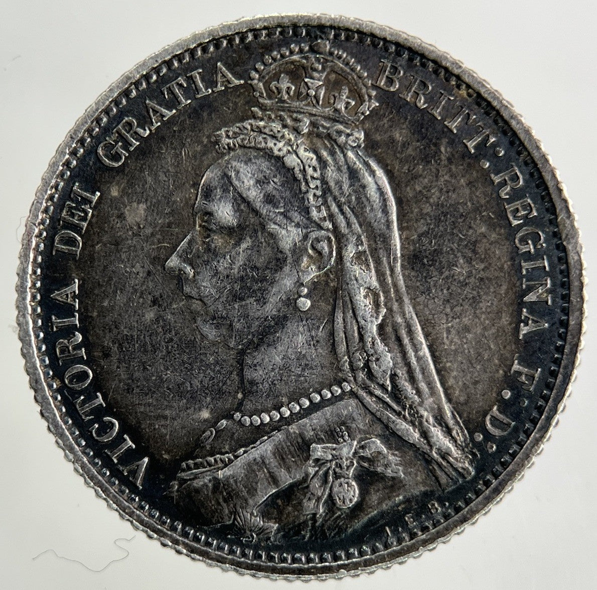 1887 Victoria Sixpence Silver Coin | Very High Grade